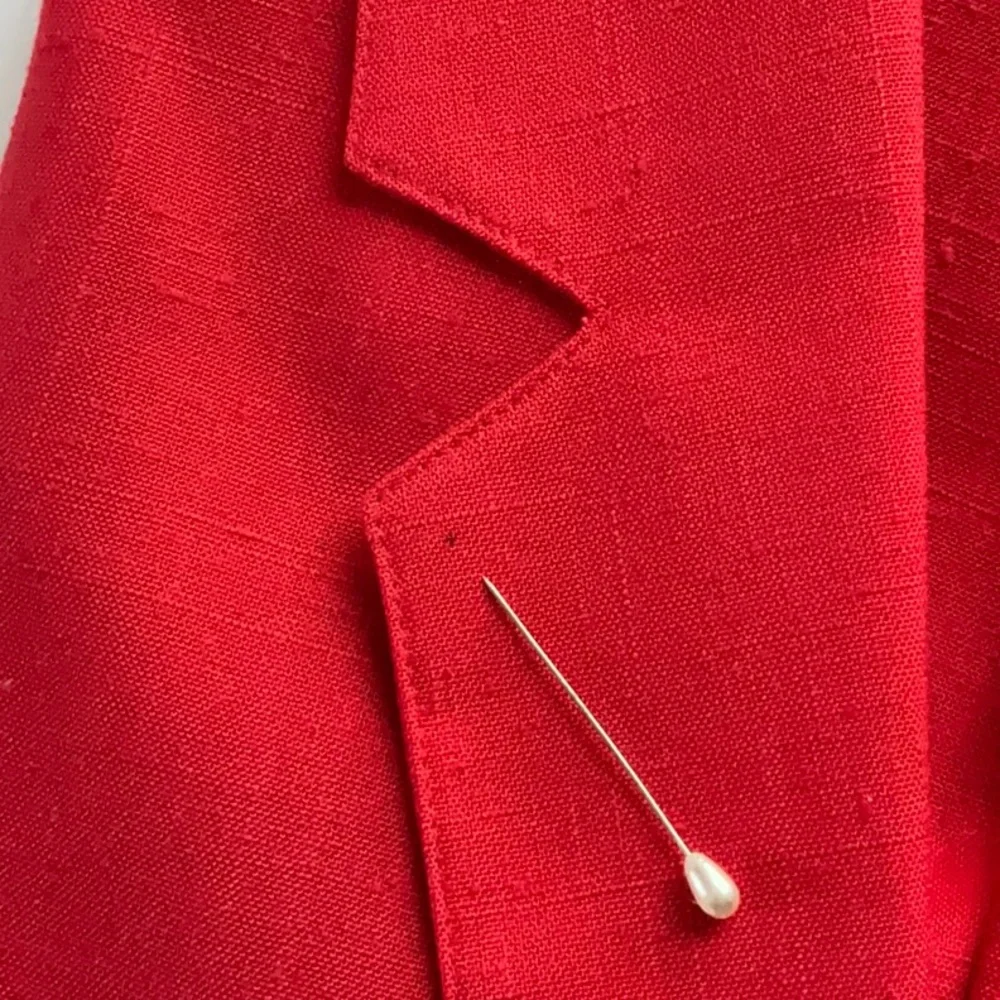 Vintage Radcliffe red lightweight blazer size 12